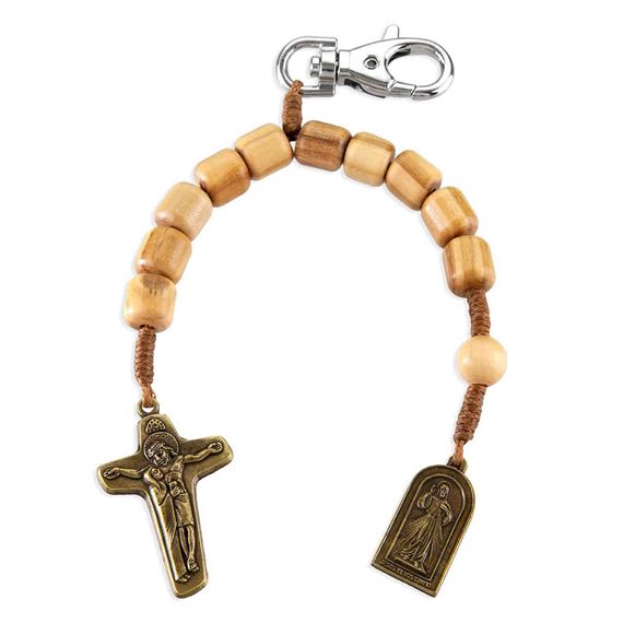 Divine Mercy Back Pack/Belt Loop Rosary Clip