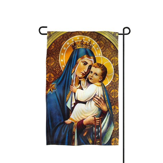 OUR LADY OF MT. CARMEL GARDEN FLAG
