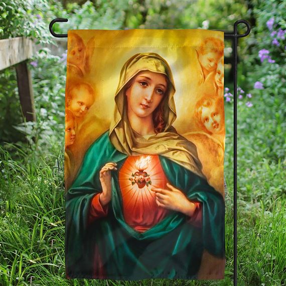 IMMACULATE HEART OF MARY GARDEN FLAG