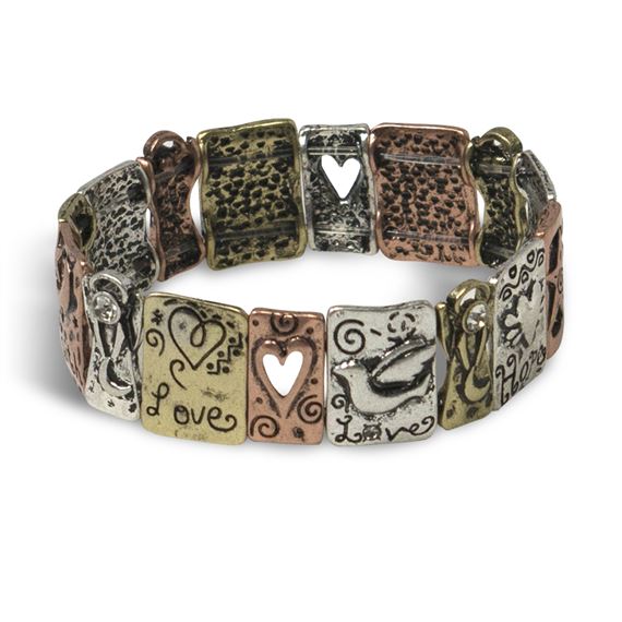 FAITH, HOPE, LOVE - STRETCH BRACELET