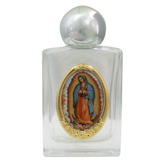 OUR LADY OF GUADALUPE HOLY WATER BOTTLE (GLASS)