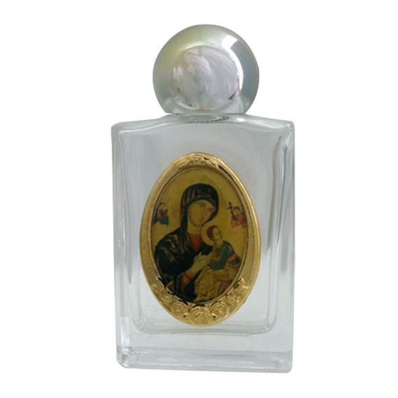 O.L. OF PERPETUAL HELP HOLY WATER BOTTLE (GLASS)
