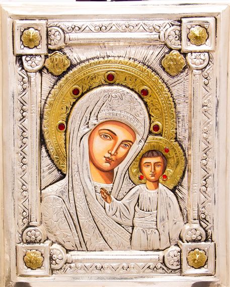 VIRGIN OF KAZAN ICON - 7" x 8¼”