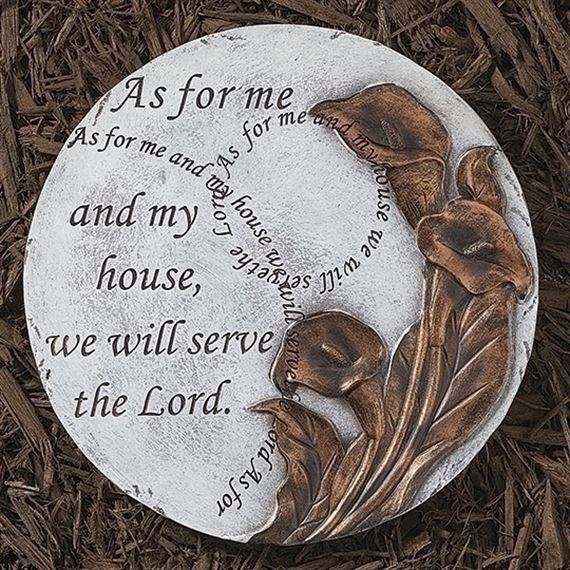 AS FOR ME AND MY HOUSE - GARDEN STONE 9"