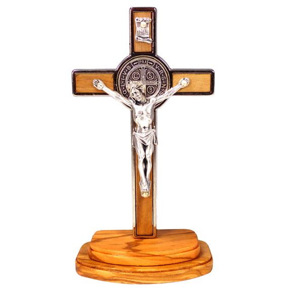 STANDING ST. BENEDICT CRUCIFIX