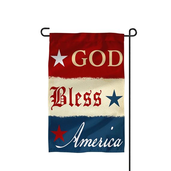 GOD BLESS AMERICA GARDEN FLAG