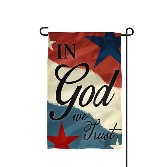 IN GOD WE TRUST GARDEN FLAG