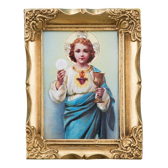 EUCHARISTIC CHILD JESUS FRAMED