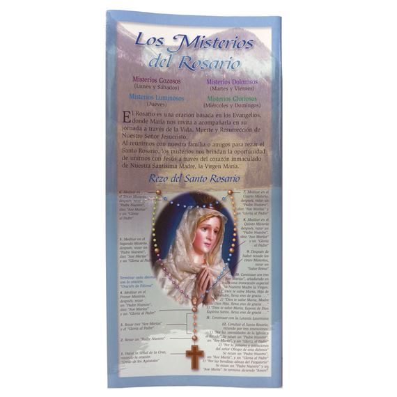 LOS MISTERIOS DEL ROSARIO PAMPHLET- SPANISH