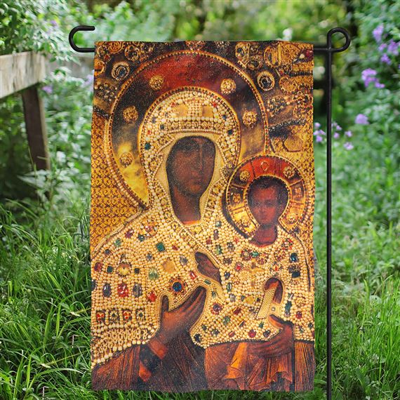 VIRGIN OF SMOLENSK GARDEN FLAG