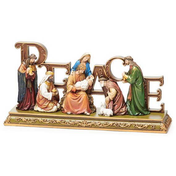 PEACE NATIVITY TABLETOP PIECE