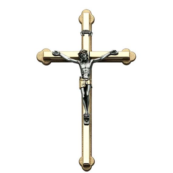 CRUCIFIX WITH 2-TONE CORPUS - 6"