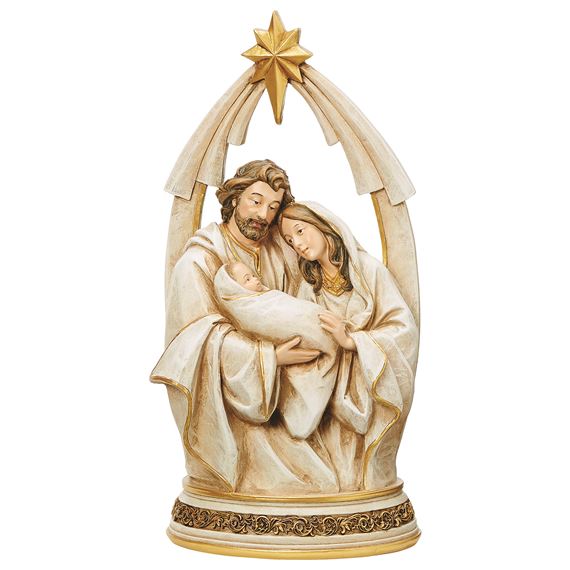 HOLY FAMILY WITH STAR OF BETHLEHEM - 11 1/2"