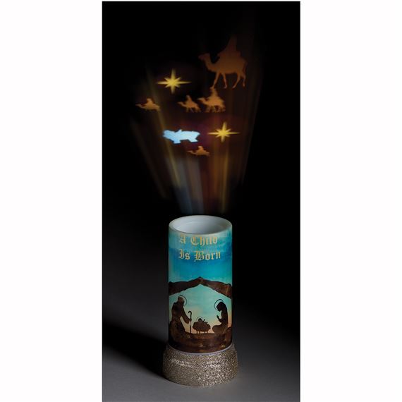 NATIVITY PROJECTOR CANDLE