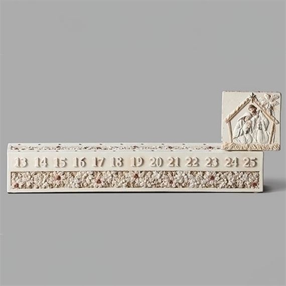 HOLY FAMILY COUNTDOWN TO CHRISTMAS TWO-PIECE SET