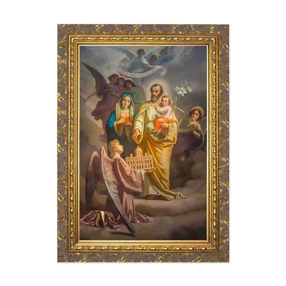 ST. JOSEPH PATRON OF THE UNIVERSAL CHURCH - FRAMED - 11 1/2" x 15 1/2"