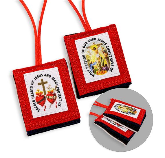 FIVE-FOLD WOOL SCAPULAR