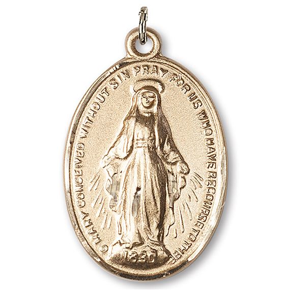 MIRACULOUS MEDAL 14KT GOLD