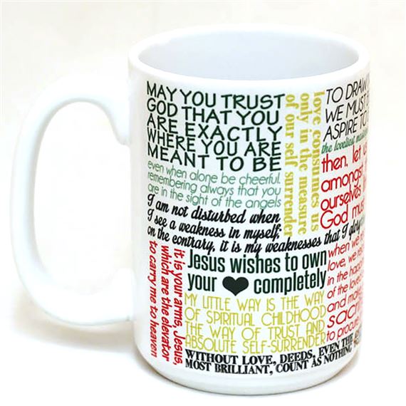 ST. THERESE OF LISIEUX MUG - 15 OZ