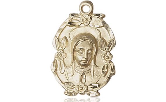 14KT GOLD MADONNA MEDAL