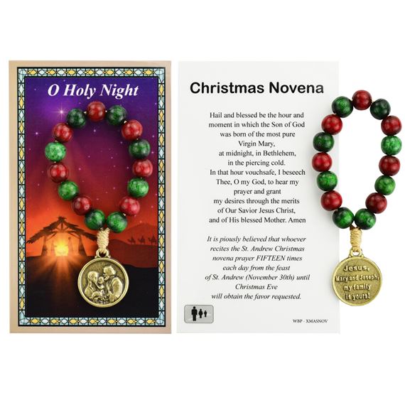 RED & GREEN WOOD CHRISTMAS NOVENA (ST. ANDREWS PRAYER)