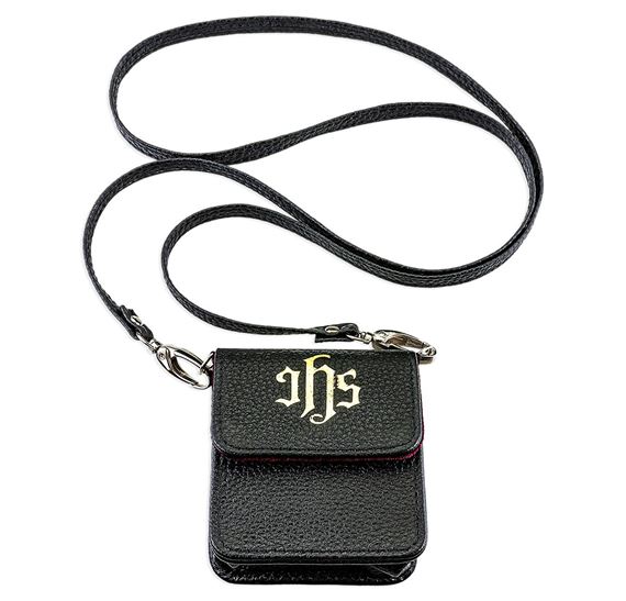 BLACK LEATHER CASE FOR PYX - I H S