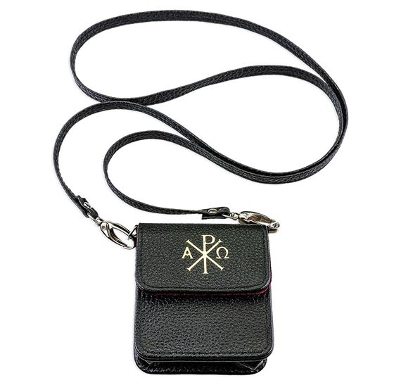 BLACK LEATHER CASE FOR PYX - CHI RHO