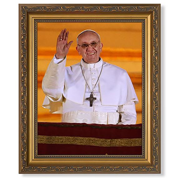 POPE FRANCIS' FIRST GREETING ON BALCONY - 14" x 18"
