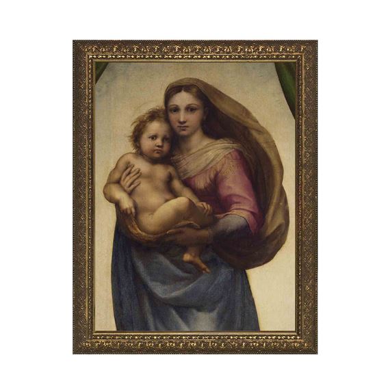 SISTINE MADONNA BY RAPHAEL FRAMED ARTWORK - 10 x 12