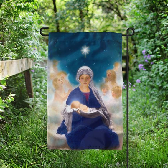 STAR OF BETHLEHEM GARDEN FLAG