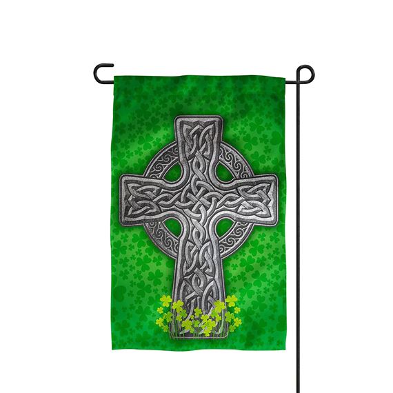 CELTIC CROSS GARDEN FLAG