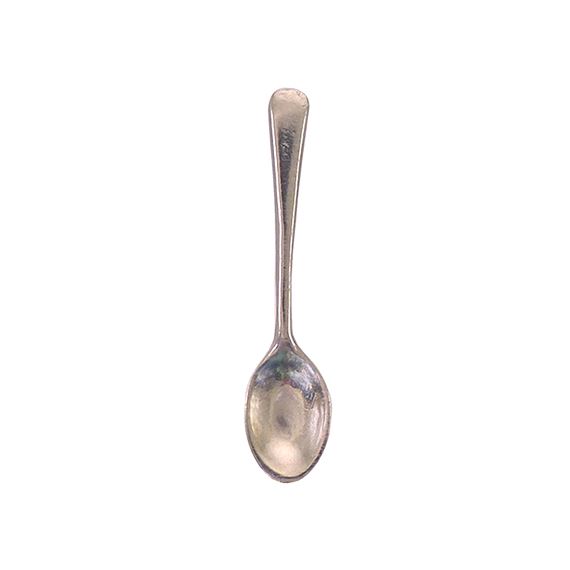 HAND CAST PEWTER - SALT SPOON