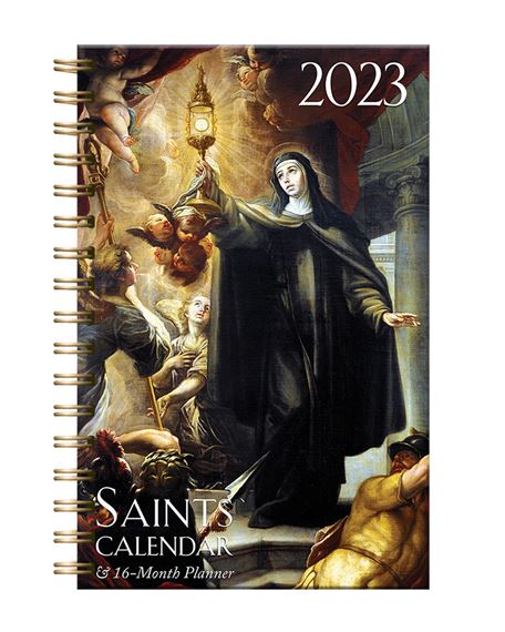 16-MONTH SAINTS CALENDAR & DAILY PLANNER 2023