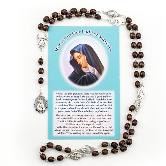 CHAPLET OF THE SEVEN SORROWS OF MARY WITH CARD