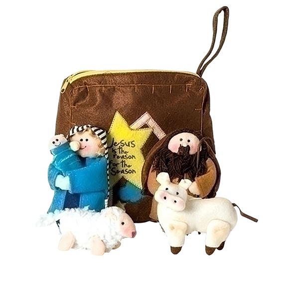CHILDREN'S FELT NATIVITY SET