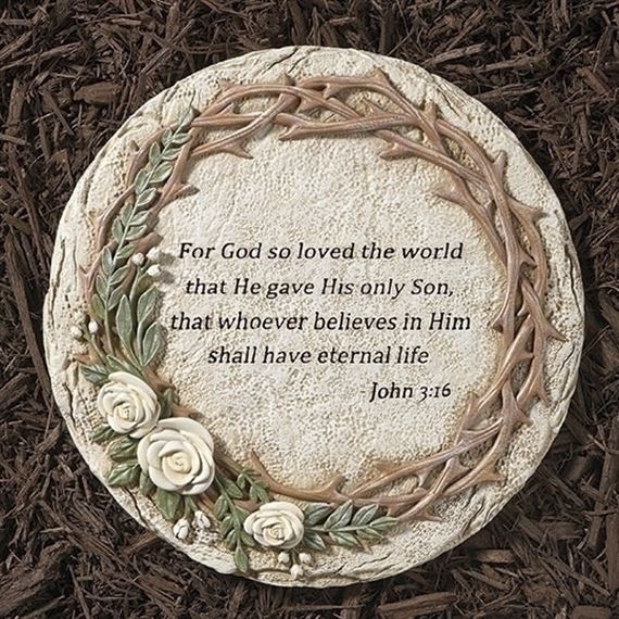 CROWN OF THORNS GARDEN STONE - 12"