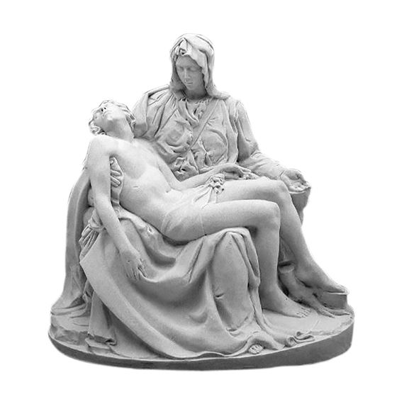PIETA OUTDOOR STATUE - 22" GRAY