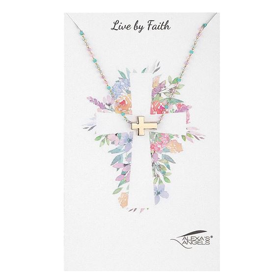 SIDE CROSS NECKLACE