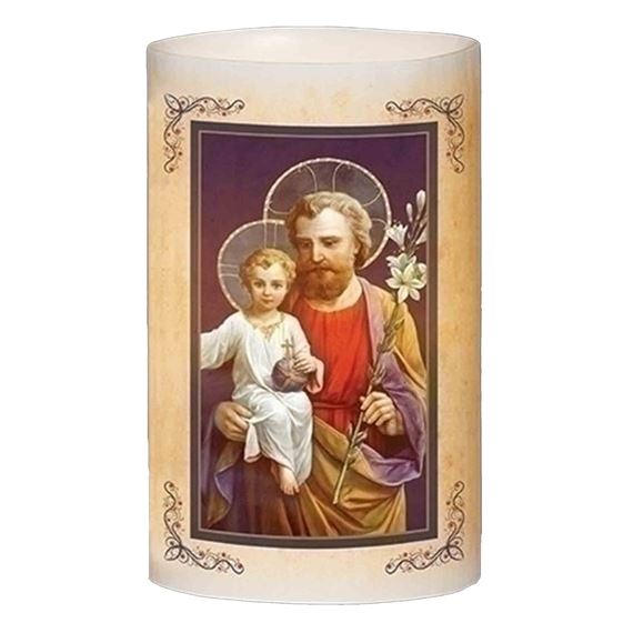 ST. JOSEPH - 6" FLAMELESS LED CANDLE