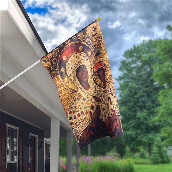 VIRGIN OF SMOLENSK HOUSE FLAG