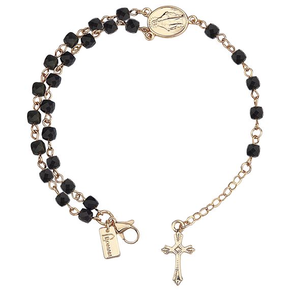 TWO-DECADE ROSARY BRACELET - HEMATITE