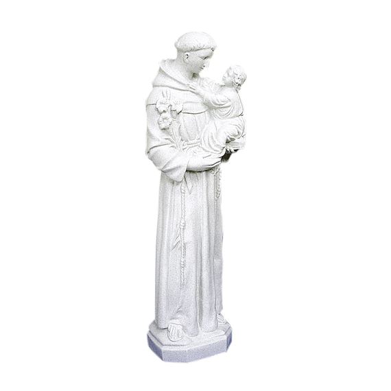 ST. ANTHONY OUTDOOR STATUE - 24" WHITE