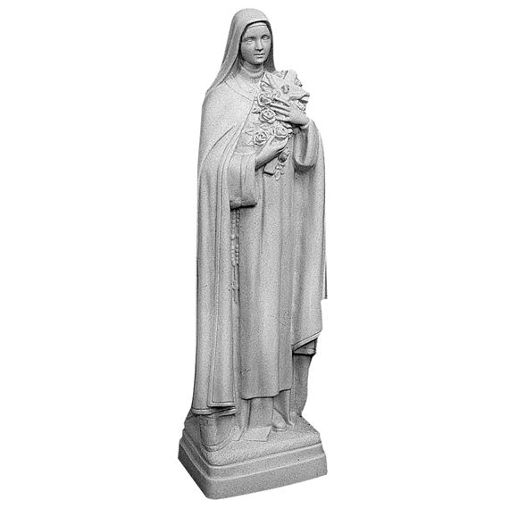 ST. THERESE OF LISIEUX OUTDOOR STATUE - 24" GRAY