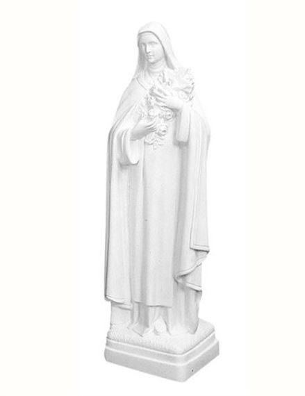 ST. THERESA OUTDOOR STATUE - 24" WHITE