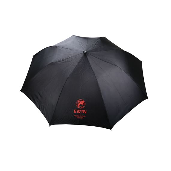 EWTN BLACK AND RED COMPACT UMBRELLA