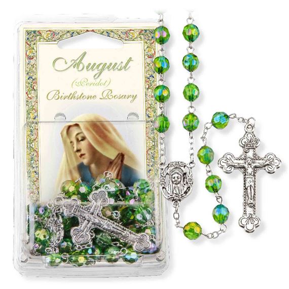 AUGUST BIRTHSTONE ROSARY (PERIDOT)