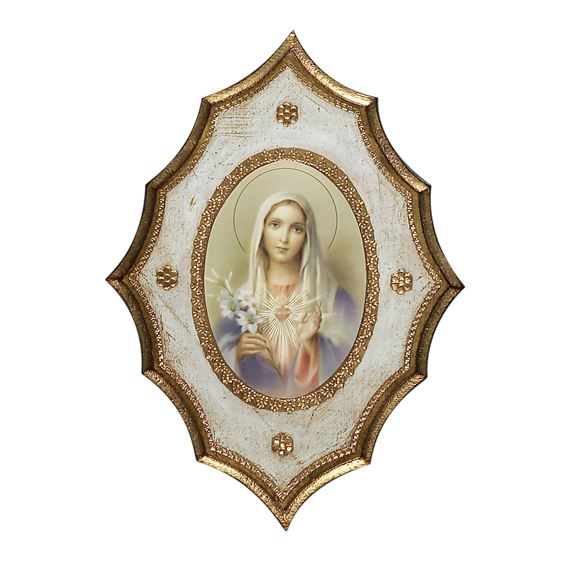 IMMACULATE HEART OF MARY FLORENTINE PLAQUE