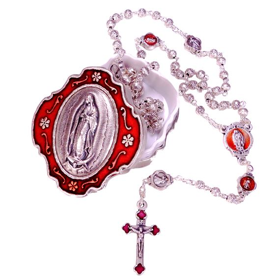 OUR LADY OF GUADALUPE ROSARY AND BOX SET