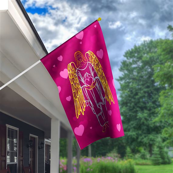 ANGEL OF LOVE HOUSE FLAG