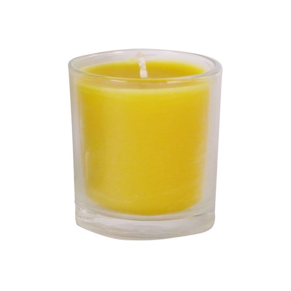 100% BEESWAX TUMBLER (WHISKEY GLASS) DEVOTIONAL CANDLE